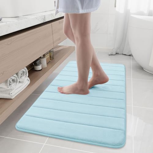 Buganda Memory Foam Bath Mat 44 x 24, Ultra Soft Absorbent Bathroom Rugs