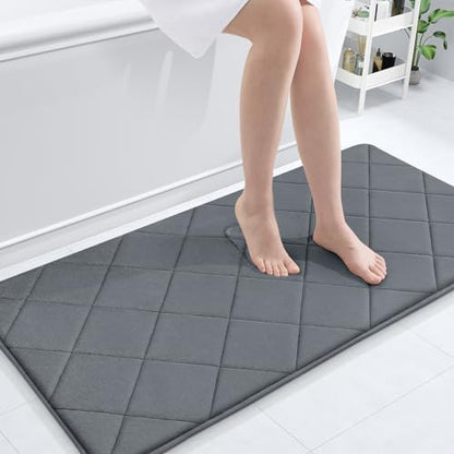 OLANLY Memory Foam Bath Mat 44x24, Ultra Soft and Absorbent Bathroom Rugs