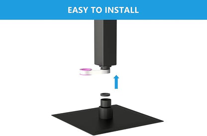 Lordear Rain Shower Heads High Pressure, Rainfall Showerhead for Bathroom Fixed Mount, 6 Inch Large Square High Flow Shower Head (Matte Black)