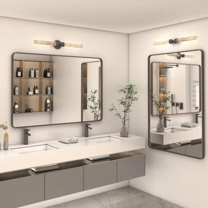 48x36 Inch Bronze Framed Mirror for Wall