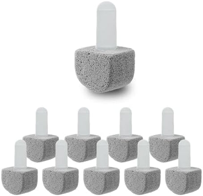 Pumice Stone Toilet Bowl Cleaner – 10 Refills for Hard Water & Rust Stains