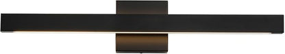 24 Inch Modern Vanity Light Black Bathroom Lighting Fixture with Up & Down Lighting 5CCT Dimmable LED Vanity Light Bar Over Mirror for Bathroom Bedroom Restroom