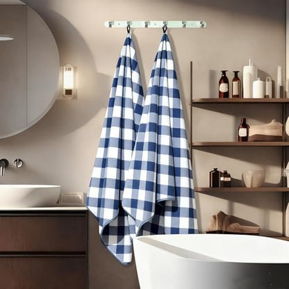 2-Pack Microfiber Bath Towels (27x54 Inches) - Ultra Soft & Quick Dry, 3X Absorbency, Lightweight for Gym, Yoga, Travel & Spa - Perfect for Home, Fitness & Post-Workou