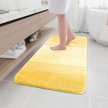 Arotive Microfiber Bathroom Rugs, Shaggy Soft Absorbent Bath Rug, 44x24