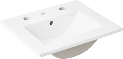 Modway EEI-4836-WHI Cayman 18" Bathroom Sink, White