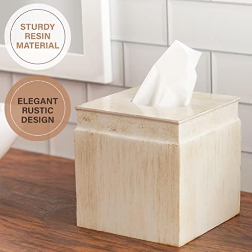 Creative Scents Rustic Luxe Beige 6 Piece Bathroom Accessories Set