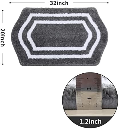 COSY HOMEER Non-Slip Bath Mat Extra Thick Absorbent Plush Washable