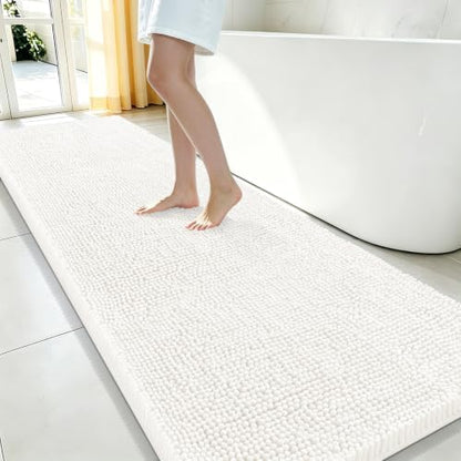 Smiry Bathroom Rugs 70X24, Luxury Chenille Extra Soft Absorbent Bath Mat