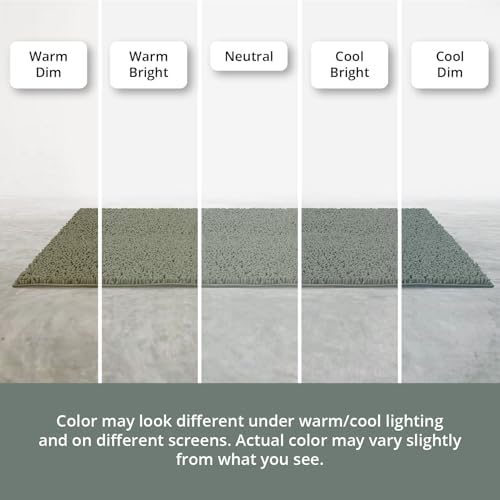 ITSOFT Large Plush Bathroom Rug 47"x21", Absorbent Machine Washable Non Slip Chenille Bath Mats, Quick Dry Bathmat, Bath Rugs for Bath, Shower, Bedroom, or Door Mat, Sage Green