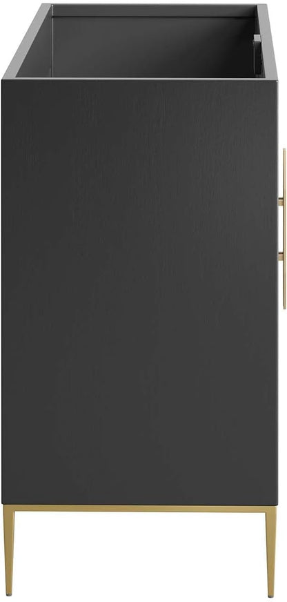 Modway Awaken Bathroom Vanity Cabinet, 48", Black