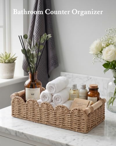 Toilet Paper Storage Basket for Toilet Tank, Bathroom Organizer