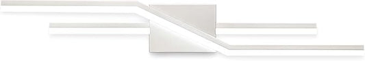 SOLFART Vanity Lights for Bathroom Dimmable Modern Brushed Nickel Bathroom Light Fixtures Over Mirror 32 Inch