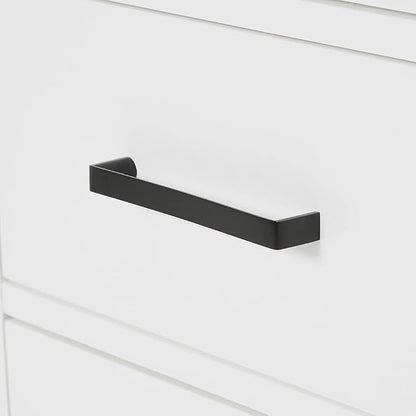 ARIEL Hepburn 60 Inch Single Rectangle Sink Bathroom Vanity with Nero Marquina Black Quartz Countertop 1.5 Inch in White