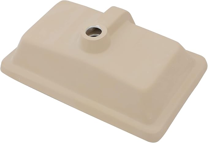 Sarlai Undermount Rectangular Vessel Sink - 21 x 13 inch Modern White Ceramic, Vanity Sink Art Basin with Overflow, Interior Bowl Size 18.9"x11.8"x4.75"