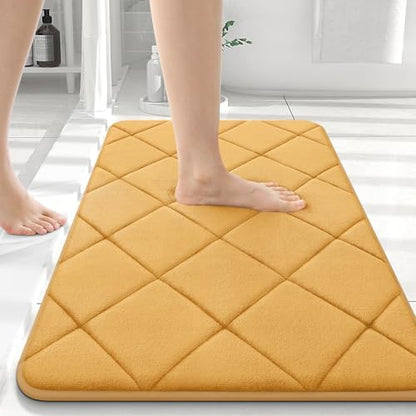 OLANLY Memory Foam Bath Mat 36x24, Ultra Soft and Absorbent Bathroom Rugs