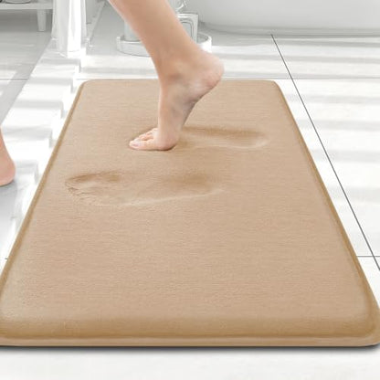 Smiry Memory Foam Bath Mat 24x16, Extra Soft and Absorbent Bathroom Rugs