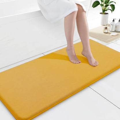 Smiry Memory Foam Bath Mat 59x20, Extra Soft and Absorbent Bathroom Rugs