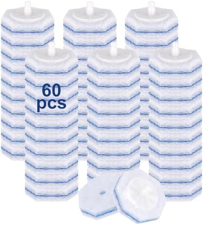 60pcs Toilet Cleaner Refill Pads for Clorox Wand