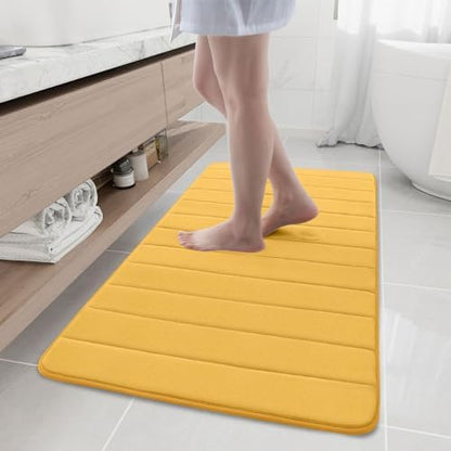 Buganda Memory Foam Bath Mat 47 x 24, Ultra Soft Absorbent Bathroom Rugs
