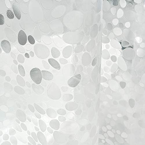 EurCross Shower Curtain Liner 78inches Long, 5 Magnets Shower Liner for Bathroom Shower Curtain 72 X 78 inch Heavy Duty Waterproof Thick EVA, Cobblestone