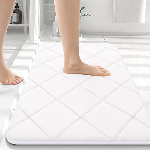 OLANLY Memory Foam Bath Mat 36x24, Ultra Soft and Absorbent Bathroom Rugs