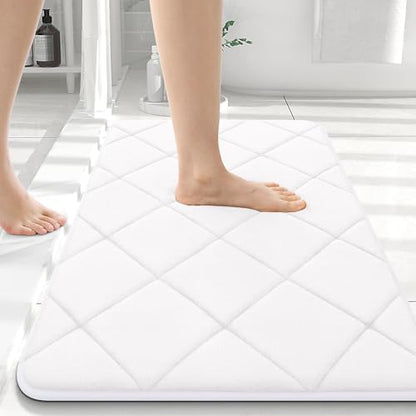 OLANLY Memory Foam Bath Mat 36x24, Ultra Soft and Absorbent Bathroom Rugs