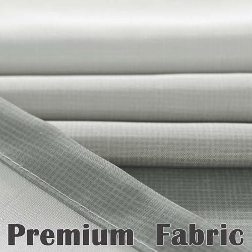 jinchan No Hook Shower Curtain for Bathroom Ombre Cloudy Grey 70x72 inch