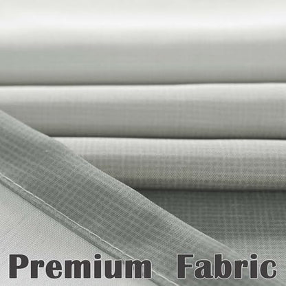 jinchan Extra Long Grey Shower Curtain for Bathroom 70x84 inch 12 Hooks