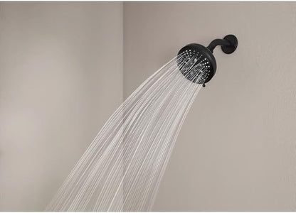 Moen Matte Black Hydro Energetix High Pressure Shower Head with Handheld Sprayer Featuring 8 Spray Settings, 200W0BL