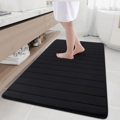 Buganda Memory Foam Bath Mat 59 x 34, Ultra Soft Absorbent Bathroom Rugs