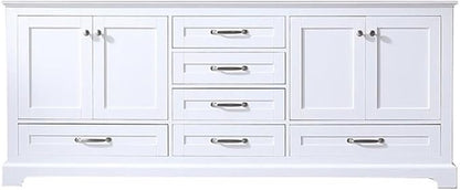 Dukes 80 in. W x 22 in. D White Double Bath Vanity