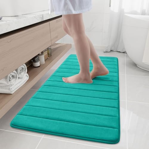 Buganda Memory Foam Bath Mat 55 x 24, Ultra Soft Absorbent Bathroom Rugs