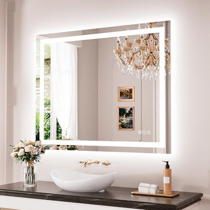 JISOSO LED Bathroom Mirror, Bathroom Vanity Mirror, 40"x32"