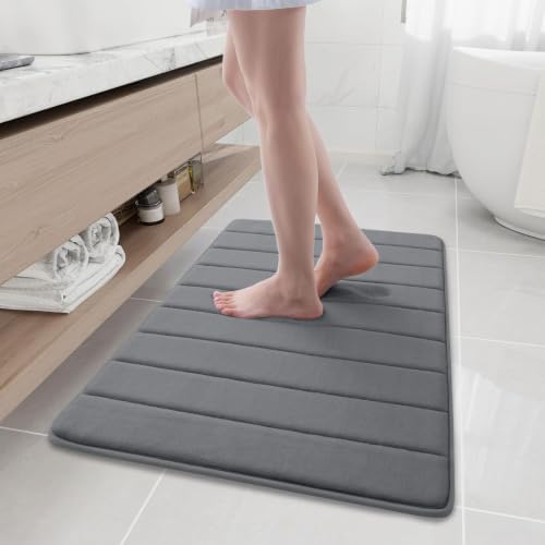 Buganda Memory Foam Bath Mat 35 x 24, Ultra Soft Absorbent Bathroom Rugs