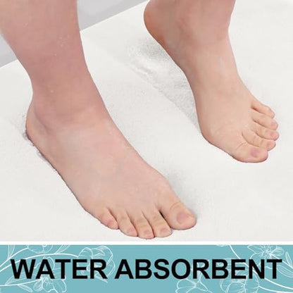 Smiry Memory Foam Bath Mat 30x20, Extra Soft and Absorbent Bathroom Rugs