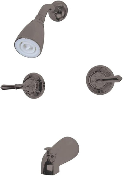 Kingston Brass KB245 Magellan Tub and Shower Faucet 2-Magellan Handles, Oil Rubbed Bronze