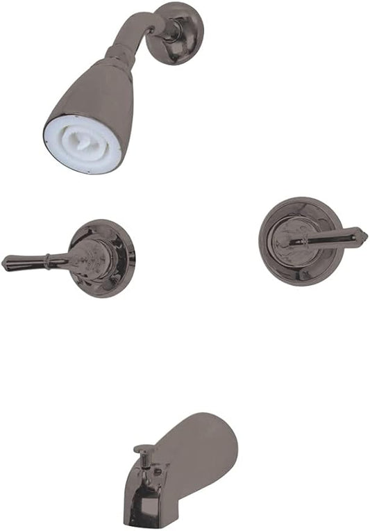 Kingston Brass KB245 Magellan Tub and Shower Faucet 2-Magellan Handles, Oil Rubbed Bronze