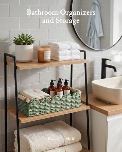 Toilet Paper Storage Basket for Toilet Tank, Bathroom Organizer