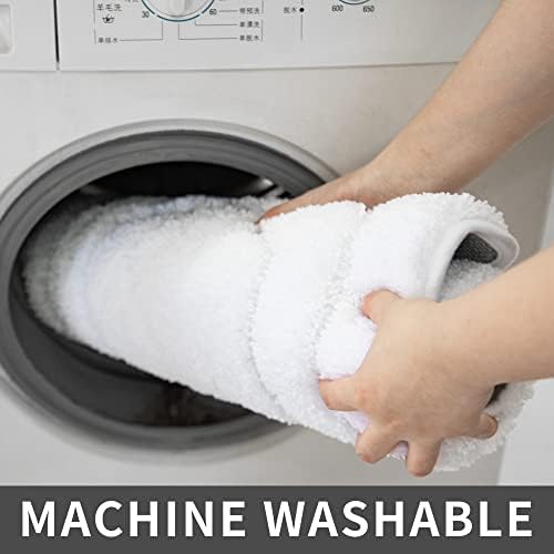 COSY HOMEER Non-Slip Bath Mat Extra Thick Absorbent Plush Washable