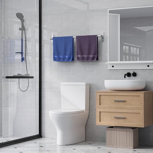 Powools Brushed Nickel 24" Towel Rack, Rustproof Wall Mounted Towel Bar
