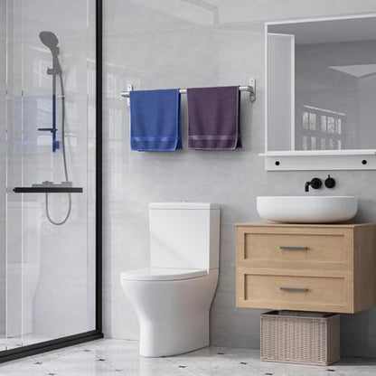 Powools Brushed Nickel 24" Towel Rack, Rustproof Wall Mounted Towel Bar