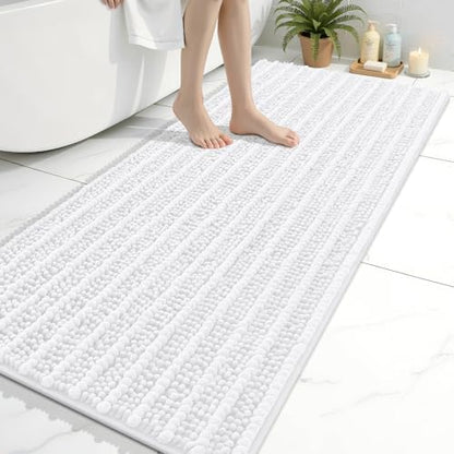 Arotive Bathroom Rugs Mat 54x24, Soft Absorbent Chenille Shaggy Bath Mat