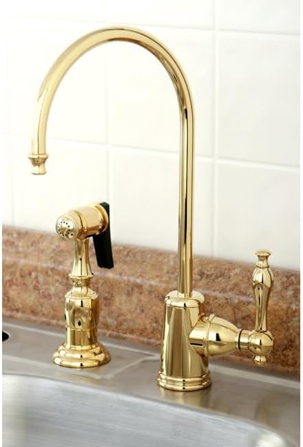 Kingston Brass Gourmetier KS7191NL Naples Single Handle Water Filtration Faucet, Polished Chrome