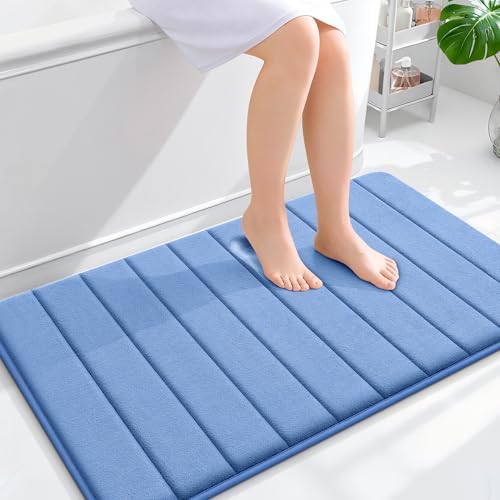 OLANLY Memory Foam Large Bath Mat 40x24, Super Soft Absorbent Bathroom Rugs
