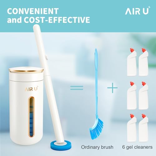48 Count Disposable Toilet Brush Heads, Toilet Bowl Wand Refills for Toilet and Bathroom Cleaning, Not Suitable for Electric Toilet Brushes