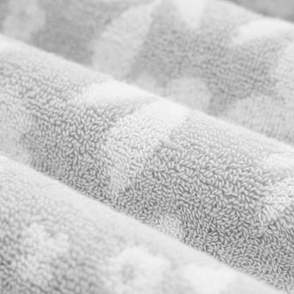 Lucky Brand Folk Floral 6 Piece Bath Towel Set - (2) Bath Towels, (2) Hand Towels, and (2) Washcloths - Glacier Grey Premium Bathroom Towel Set