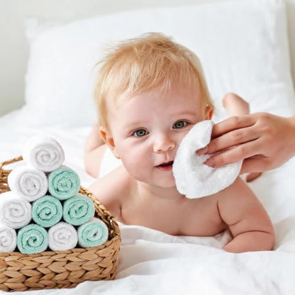 UNIMADE Baby Washcloths, Microfiber Coral Fleece Wash Cloths