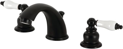 Kingston Brass KB970B Victorian Widespread Bathroom Faucet, Matte Black