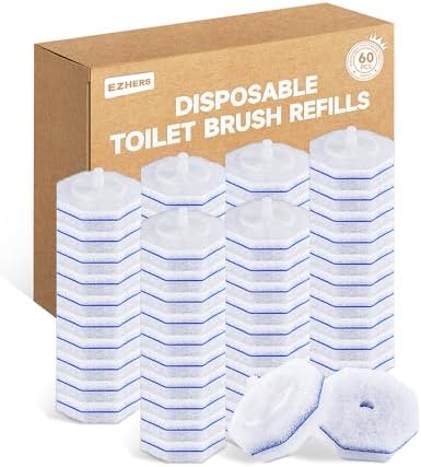 60 Count Toilet Wand Refills Compatible with Clorox Toilet Wand