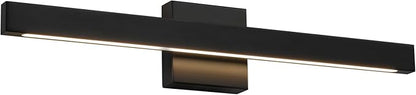 Modern Bathroom Vanity Light 24 Inch Black Bathroom Lighting Fixtures Over Mirror 20W 5CCT Dimmable LED Vanity Lights Bar for Bathroom Mirror Restroom Bedroom